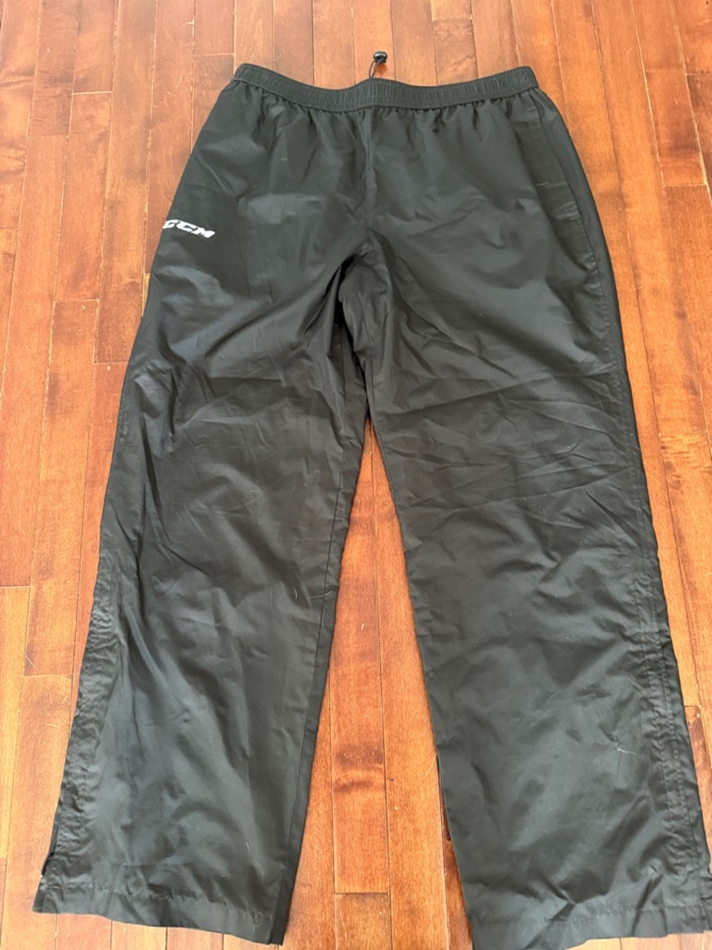 CCM Black Windbreaker Track Pants NWOT
